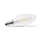 Miidex Lighting - LED FIL COB FLAMME E14 4W 4000K CLR BOITE