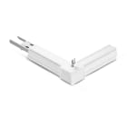 Miidex Lighting - LINE FLEX CONNECT PR RAIL EN L 1 ENTREE / 1 SORTIE 8 CABLES