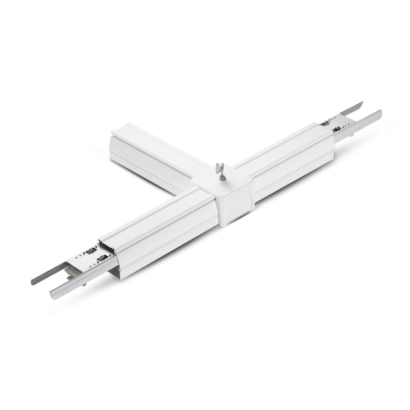 Miidex Lighting - LINE FLEX CONNECT PR RAIL EN T 1 ENTREE / 2 SORTIES 8 CABLES