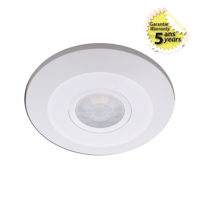 Miidex Lighting - DETECTEUR DE MOUVEMENT IR 1000W SAILLIE 360° 5ANS