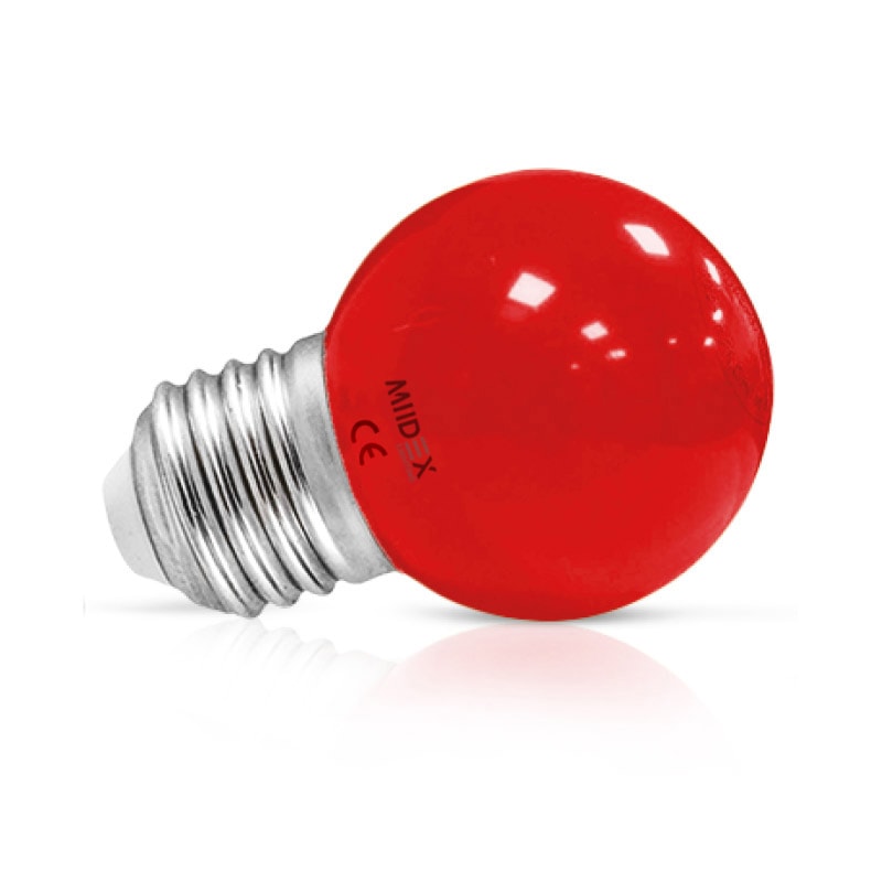 Ampoule LED COB GU10 5W - Rouge - Non dimmable - Blister