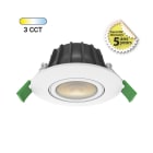 Miidex Lighting - CHROMA ORIENT SPOT BBC DIAM 81MM ENCAS 6W 27K/3K/4K DIM RECOUV 5ANS