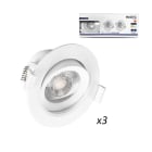 Miidex Lighting - CARAT SPOT DIAM 90MM 5W 3000K PACK DE 3