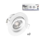 Miidex Lighting - CARAT SPOT DIAM 90MM 5W 3000K PACK DE 3
