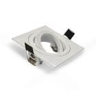 Miidex Lighting - COLLERETTE CARRE DECLIPS SUPPORT DE SPOT 88 X 88MM BLC ORIENT