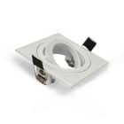 Miidex Lighting - COLLERETTE CARRE DECLIPS SUPPORT DE SPOT 88 X 88MM BLC ORIENT