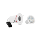 Miidex Lighting - KIT BBC 6W SUPPORT SPOT BBC ROND BLC FIXE + GU10 DIM 3000K