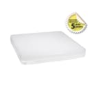 Miidex Lighting - QUADRA HUBLOT 280 X 280MM 18W 4000K IP54 CLASSE II + DETECT RF 5A