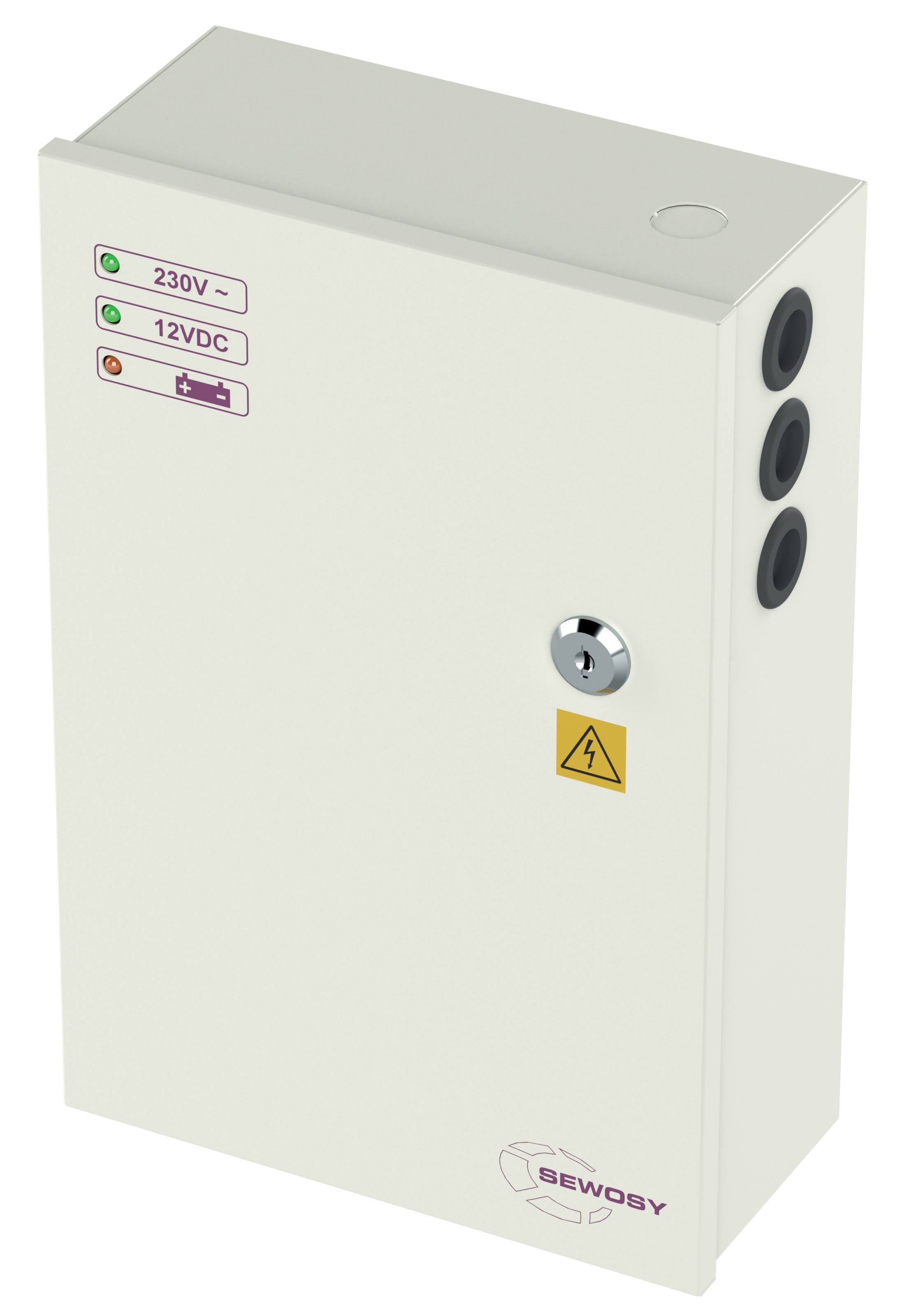 Sewosy - Alimentation à découpage 12VDC 5 A (emplacement accu 18 Ah)