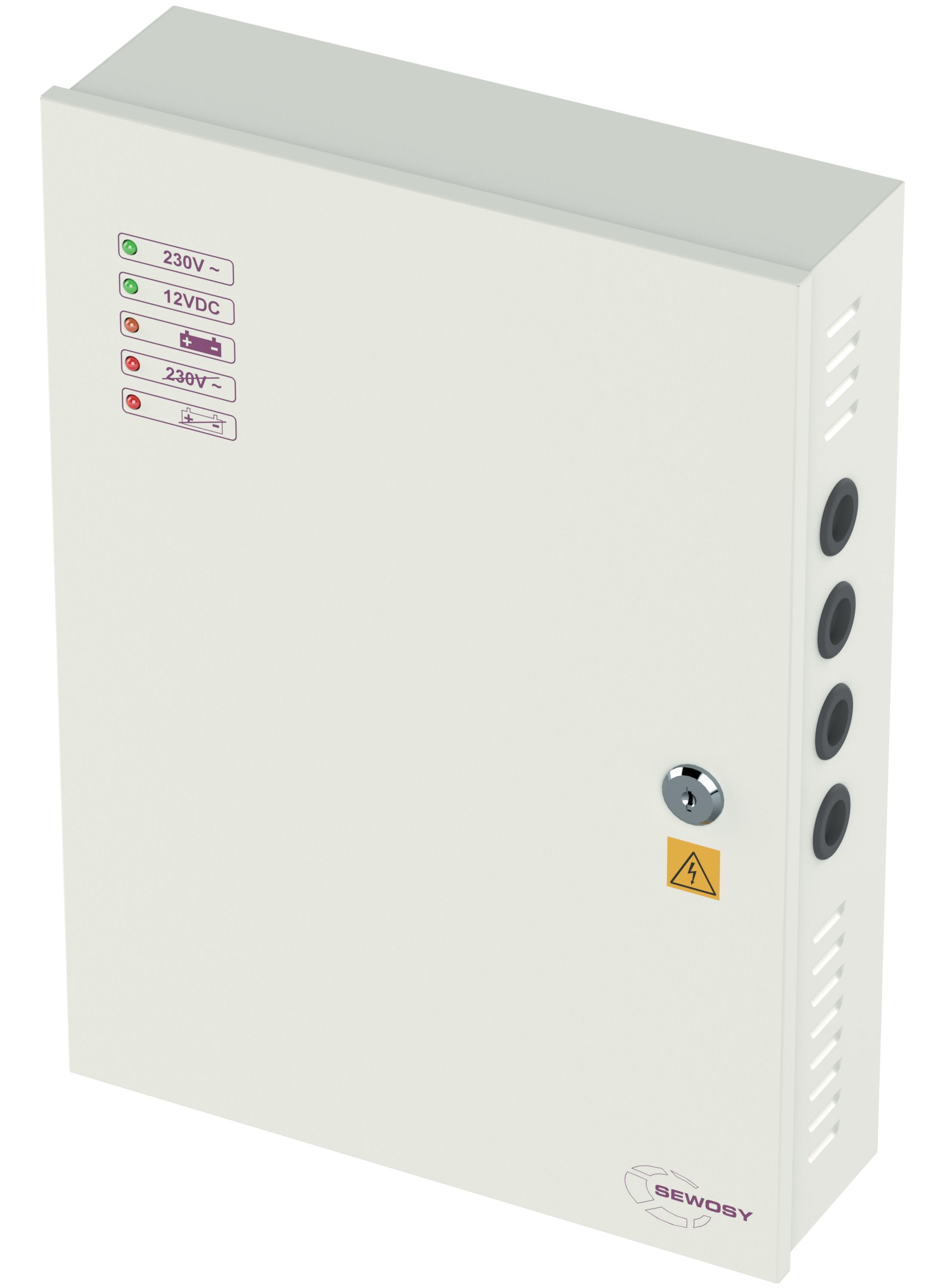 Sewosy - Alimentation à découpage 12VDC 10 A (emplacement accu 18 Ah)