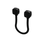 Sewosy - Passage de câble noir - diamètre intérieur 13 mm