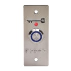 Sewosy - Bouton poussoir lumineux bleu avec plaque d'encastrement étroite