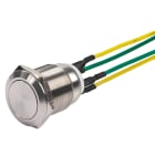 Sewosy - Bouton poussoir INOX 19 mm NO+NC