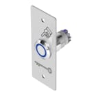 Sewosy - Bouton poussoir INOX bleu 19 mm NO+NC 12V DC bornier à vis