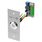 Sewosy - BP inox avec plaque étroite et braille PORTE Led bicolore V/B