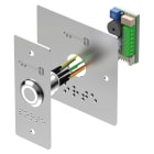 Sewosy - BP inox avec plaques étroite et large+braille PORTE Led bicolore V/B