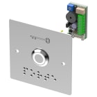 Sewosy - BP inox avec plaque d'encastrement et braille PORTE Led bicolore V/B