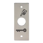 Sewosy - Plaque INOX pour PB19 pictos DOIGT et CLE