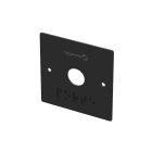 Sewosy - Plaque INOX large noire - marquage braille