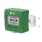 Sewosy - Déclencheur manuel vert 1 contact + capot