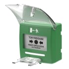 Sewosy - Déclencheur manuel vert 2 contacts + détection d'ouverture du capot