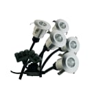 SLID Concept - Kit de 5 mini Spots LED Aluminium à encastrer avec alimentation