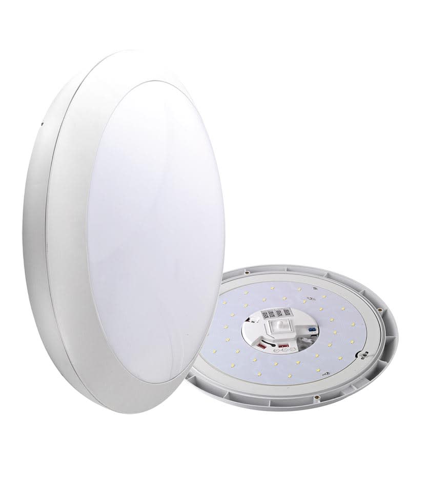 SLID Concept - Hublot D300 LED 15w Corp PC blanc à Détection HF