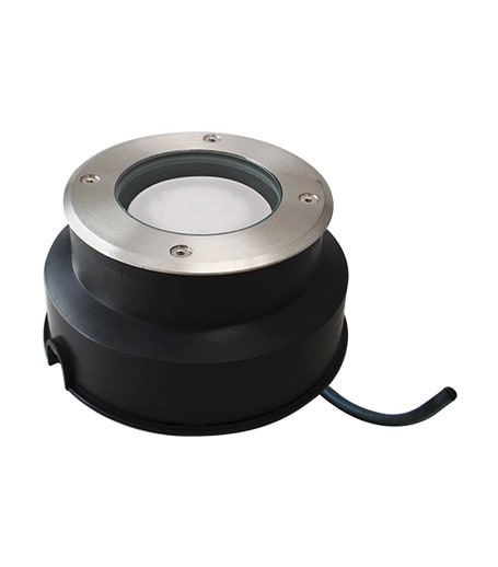 SLID Concept - Encastré de sol GX53 avec lampe LED 7w 4000°K IP65/67 avec connecteur