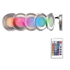 SLID Concept - Kit de 6 spots LED 0,7W extra plat inox 316L IP67 RGB avec driver