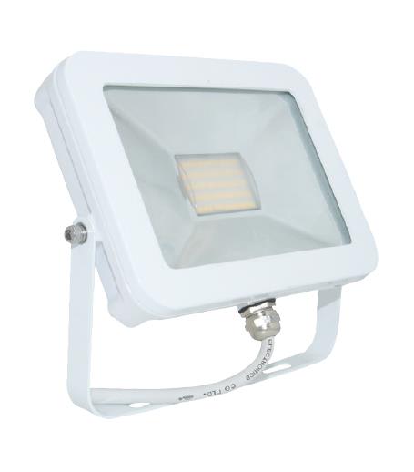 SLID Concept - Projecteur LED extra plat 10W Blanc cablé 0.80m