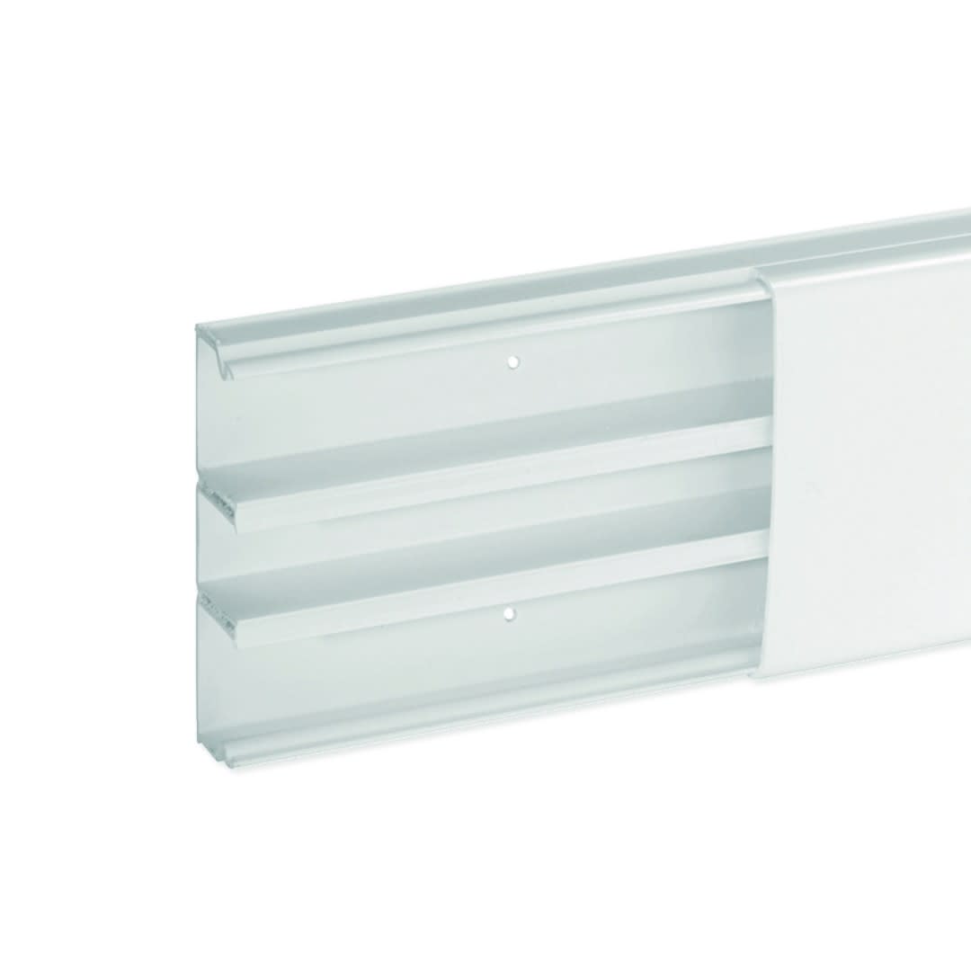 Iboco - Moulure Optima TM 80x22 3 compartiments blanche