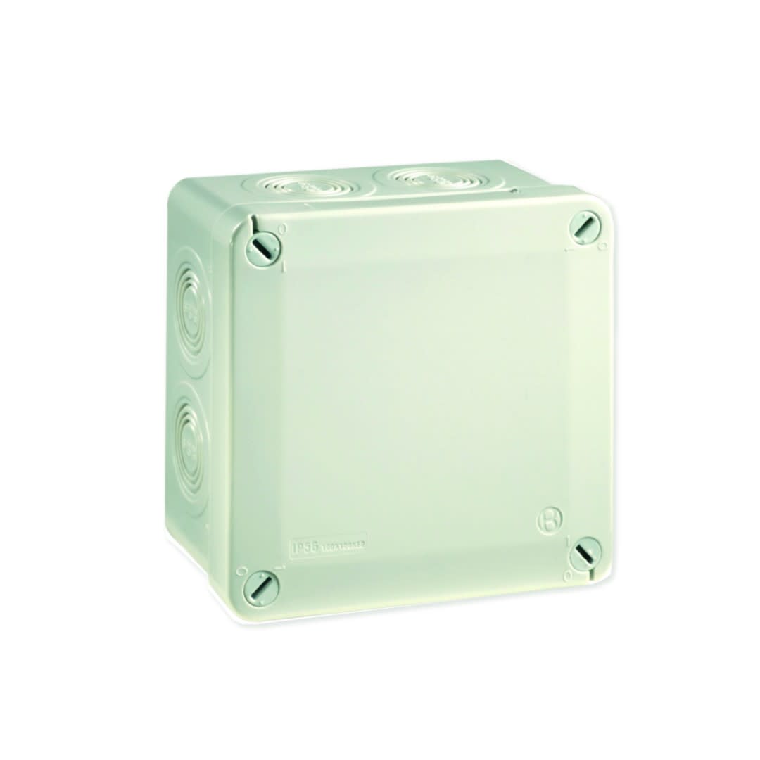 Iboco - Boîte de dérivation étanche Pico 100x100 Prof. 50 grise perforable IP56 960°C