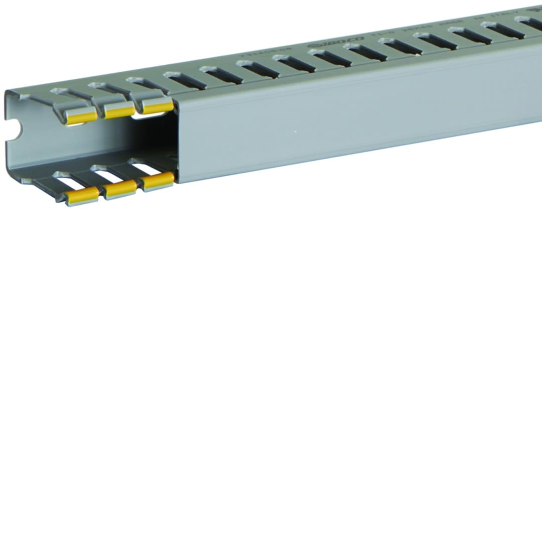 Iboco - Goulotte de câblage au pas de 12,5 T1-D 25x40 grise