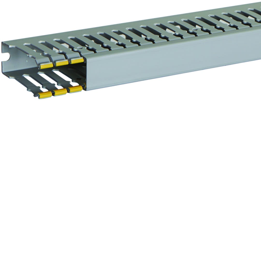 Iboco - Goulotte de câblage au pas de 12,5 T1-D 25x60 grise