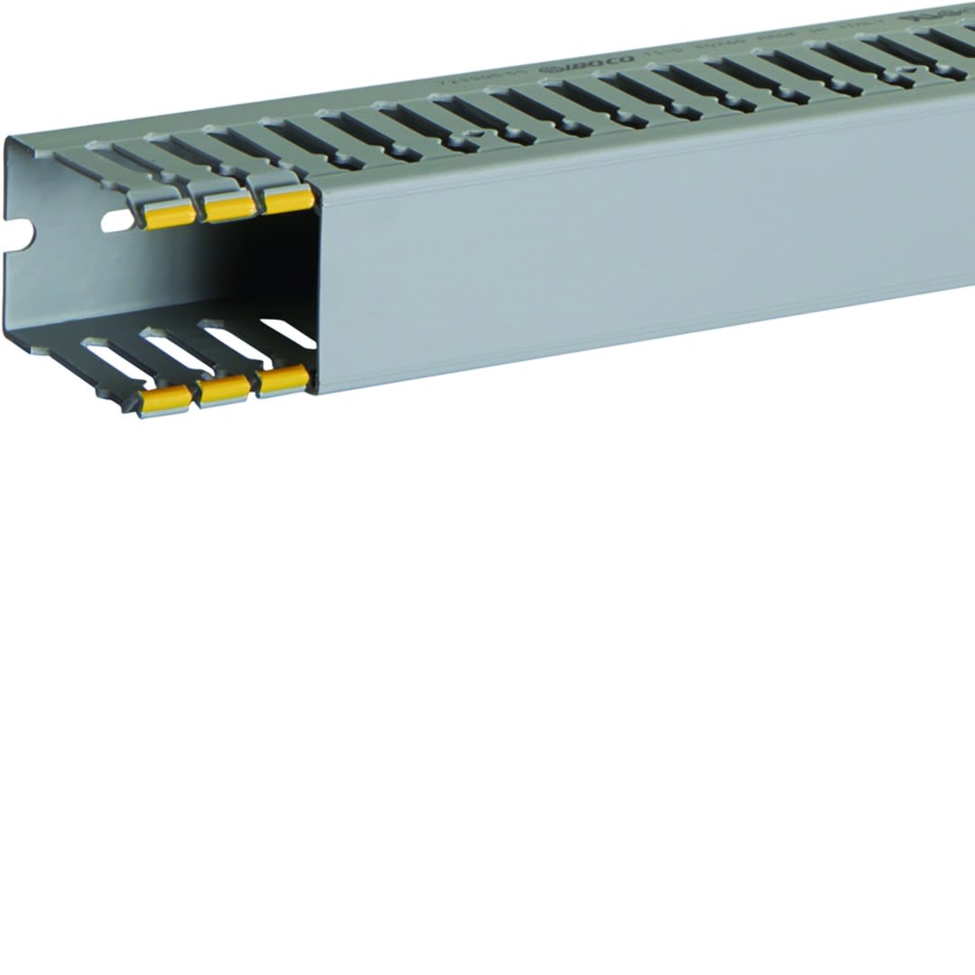Iboco - Goulotte de câblage au pas de 12,5 T1-D 40x60 grise