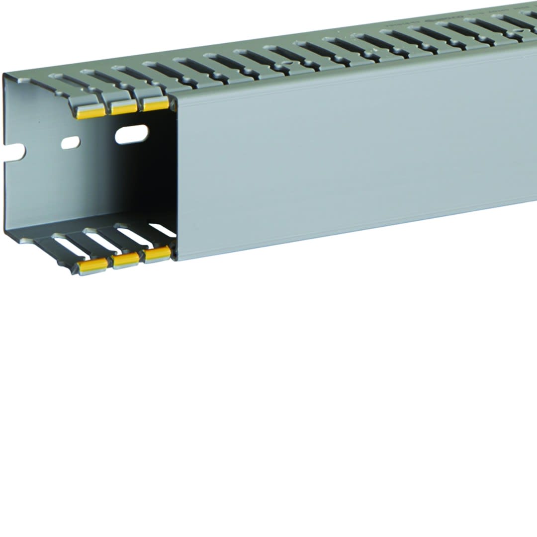 Iboco - Goulotte de câblage au pas de 12,5 T1-D 60x60 grise