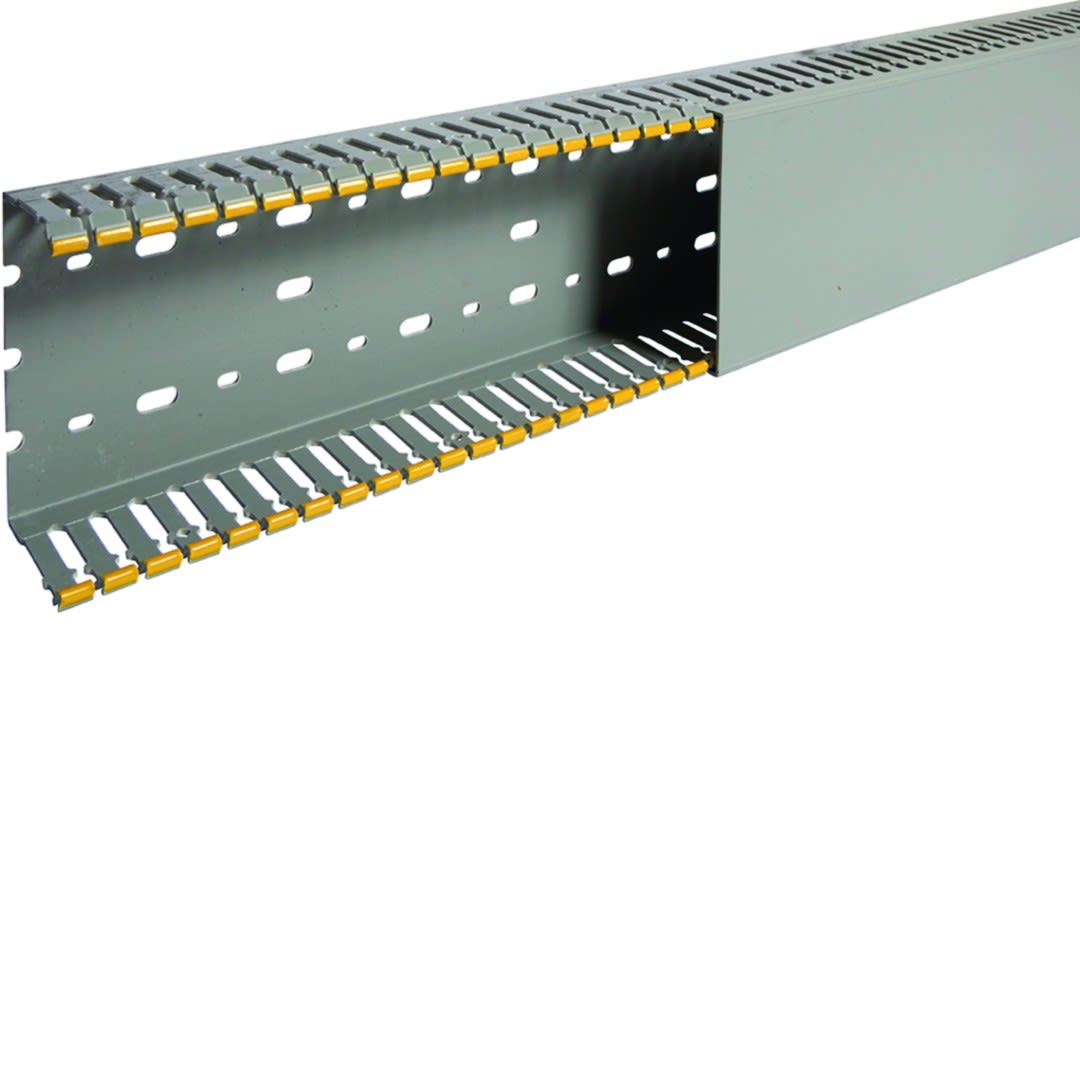 Iboco - Goulotte de câblage au pas de 12,5 T1-D 100x60 grise