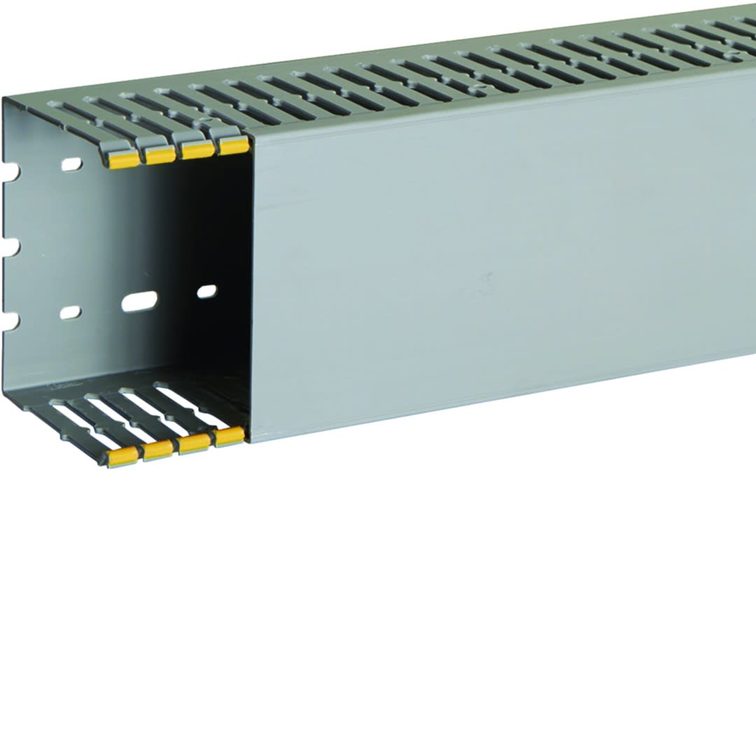 Iboco - Goulotte de câblage au pas de 12,5 T1-D 100x80 grise