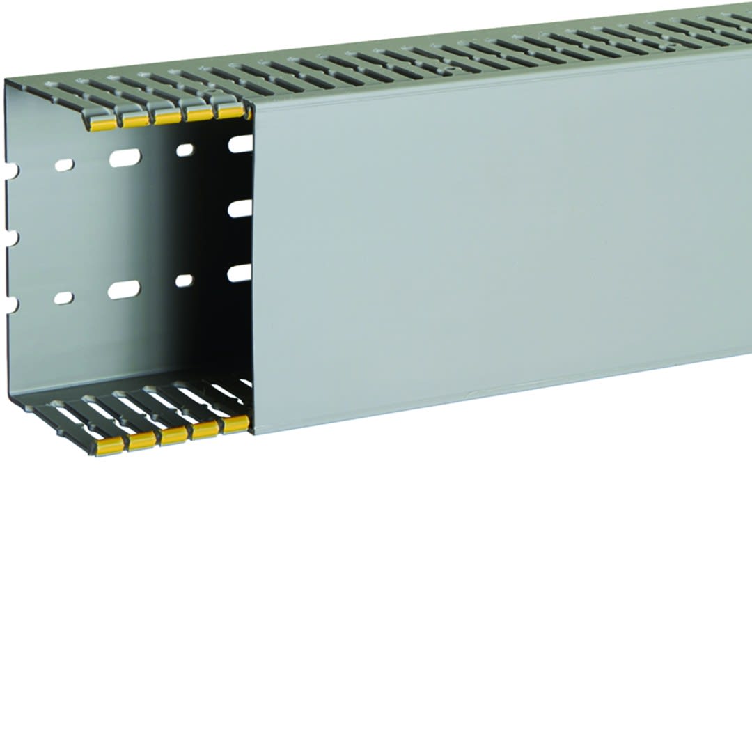 Iboco - Goulotte de câblage au pas de 12,5 T1-D 120x80 grise