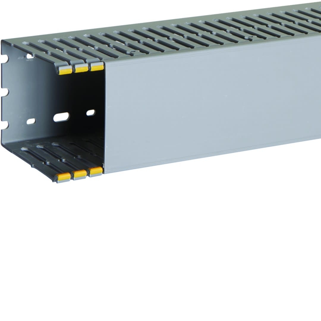 Iboco - Goulotte de câblage au pas de 12,5 T1-D 80x100 grise