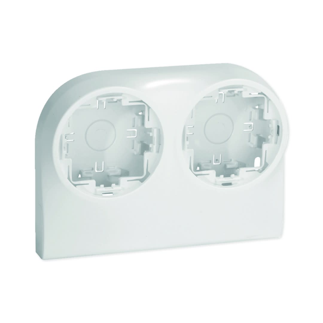 Iboco - Boîtier double pour appareillage OptimaTM sur Optima TM 34x16 blanc