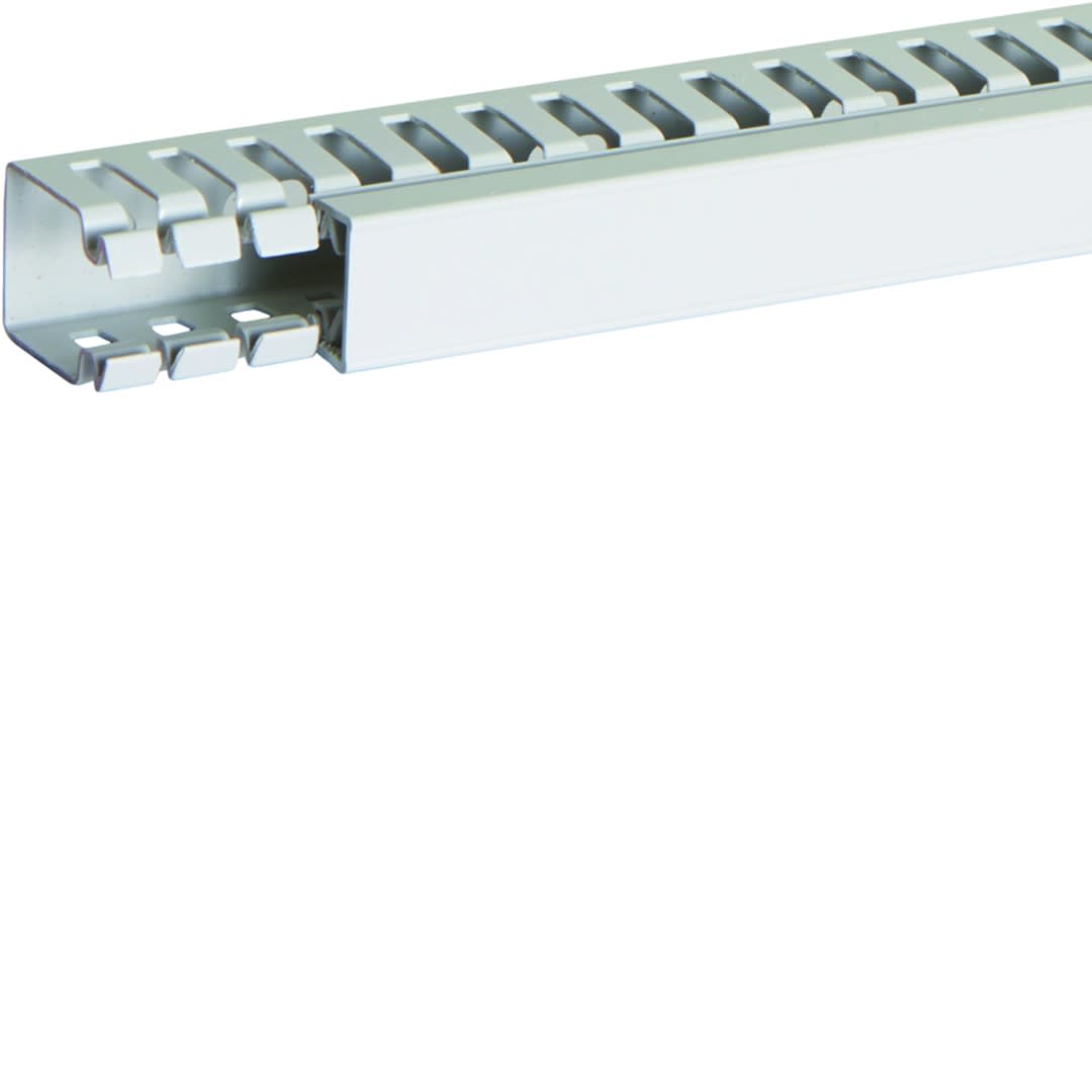 Iboco - Goulotte de câblage au pas de 12,5 sans halogène T1-ZH 25x40 grise