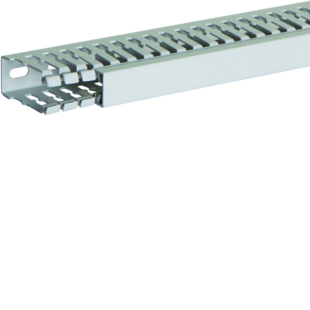 Iboco - Goulotte de câblage au pas de 12,5 sans halogène T1-zh 25x60 grise