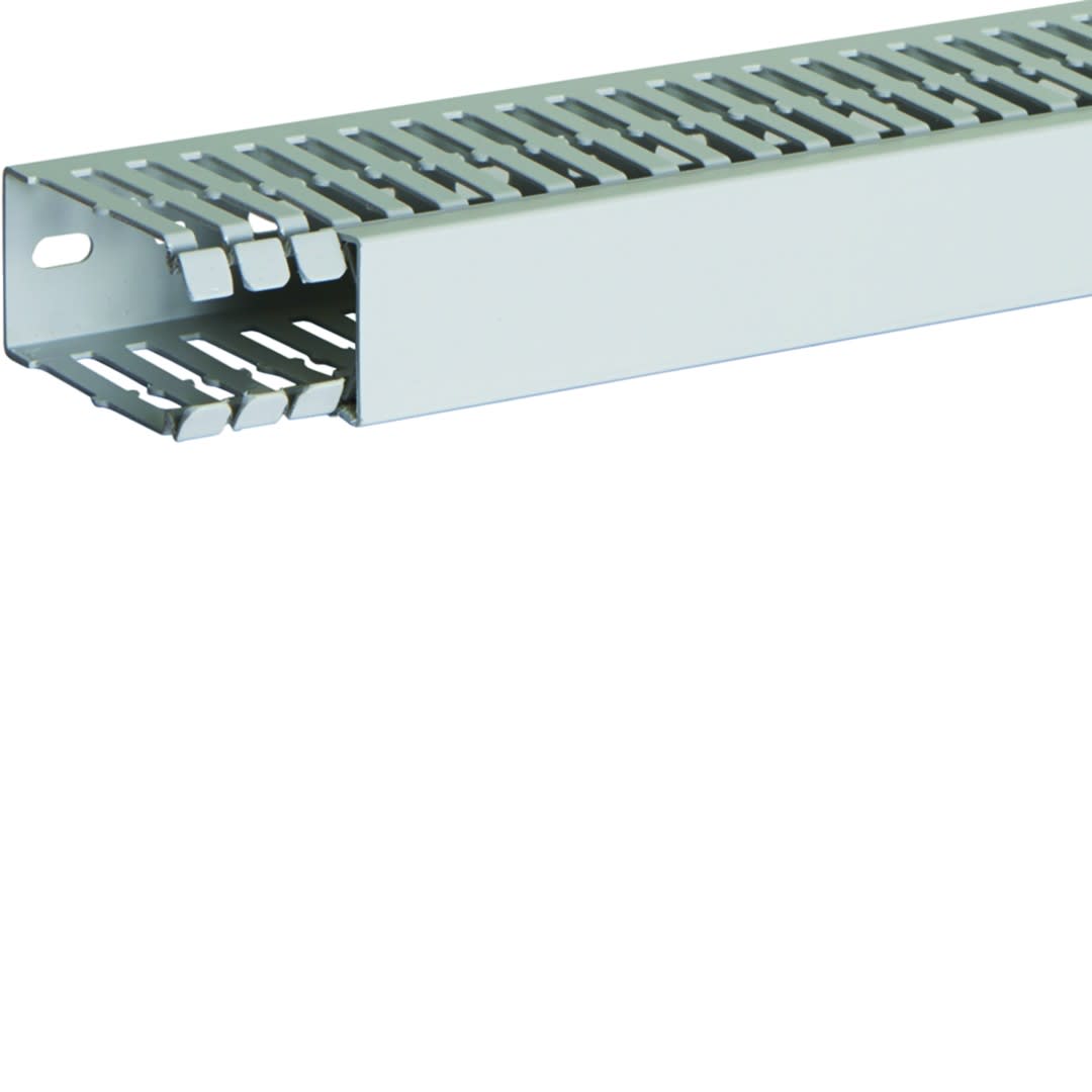 Iboco - Goulotte de câblage au pas de 12,5 sans halogène T1-zh 40x80 grise