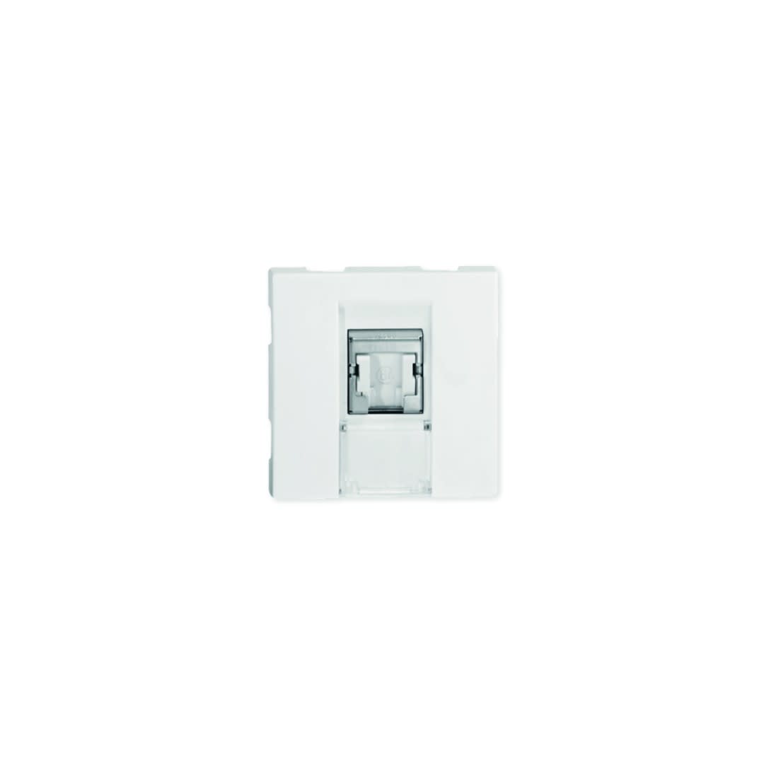 Iboco - Prise TerCia RJ45 Catégorie 6a STP 2 modules blanche