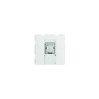 Iboco - Prise TerCia RJ45 Catégorie 6a STP 2 modules blanche