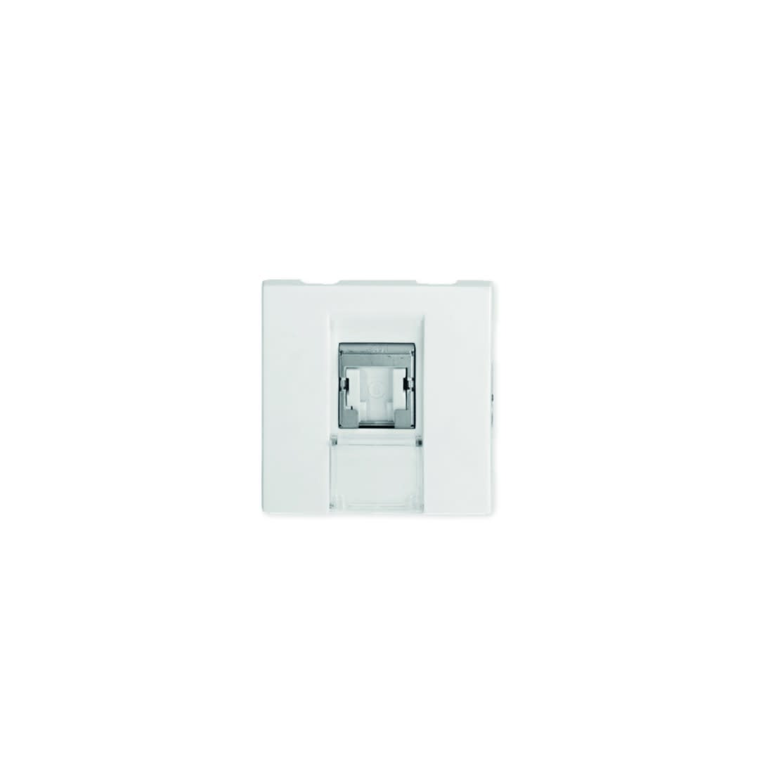 Iboco - Prise TerCia RJ45 Catégorie 6 STP 2 modules blanche