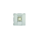 Iboco - Prise TerCia RJ45 Catégorie 6 STP 2 modules alucolor