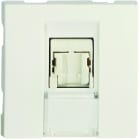 Iboco - Prise TerCia RJ45 Catégorie 6 UTP 2 modules blanche