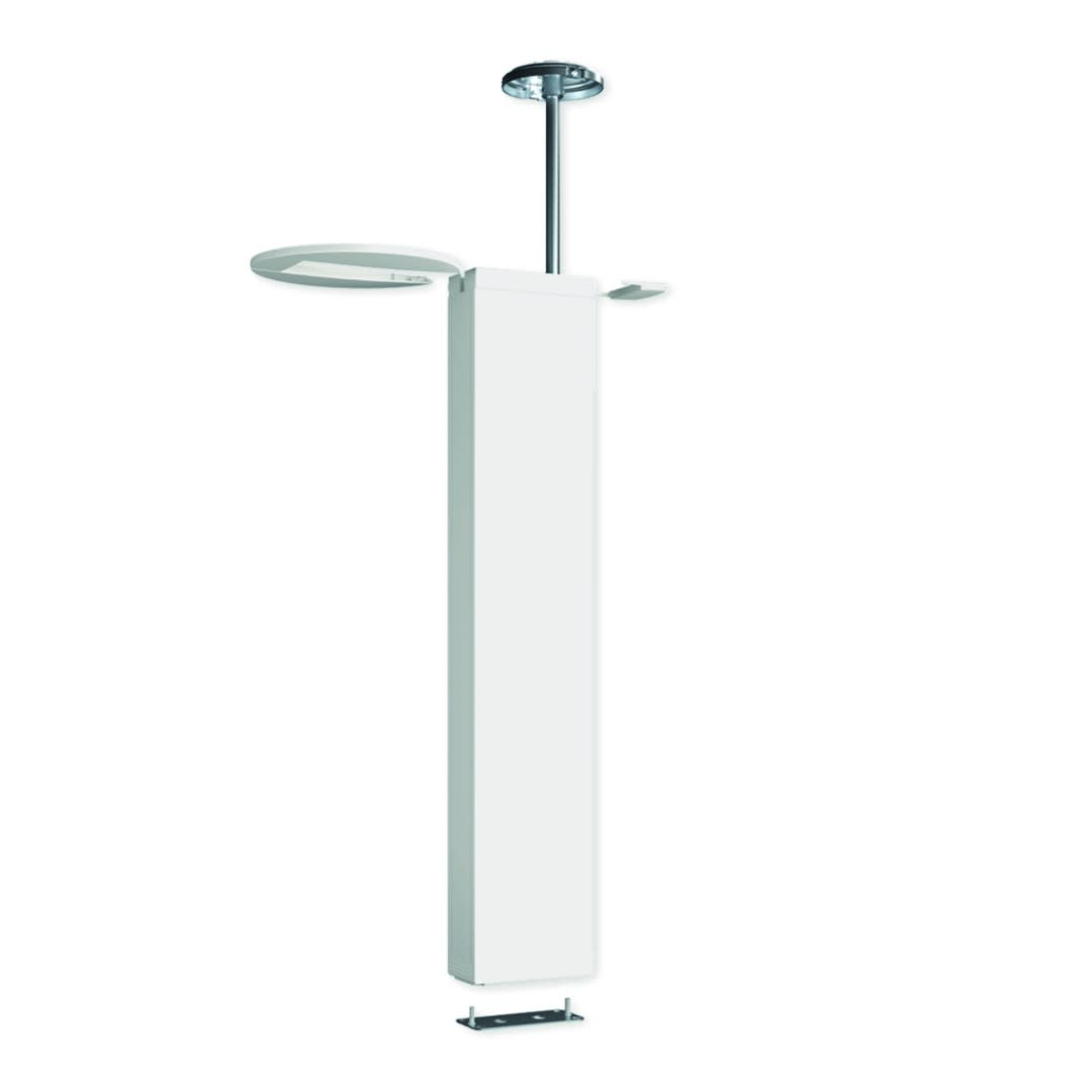 Iboco - Colonne speed TerCia CLS-C45 2 faces Hmax fixation 2700 à 3000mm alu blanc